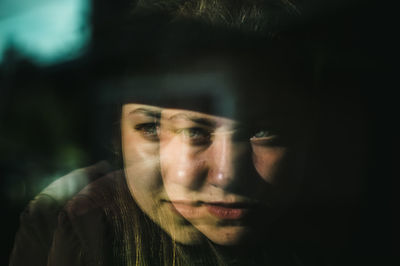 Close-up portrait of young man