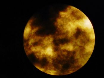 Close-up of moon against black background