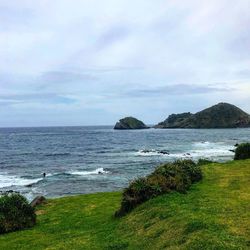 Scenic view of sea against sky