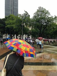 Woman standing in park