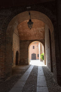 Corridor of old building