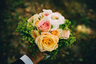 Close-up of rose bouquet