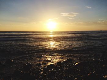 Sunset over sea