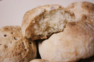 Close-up of bread on table