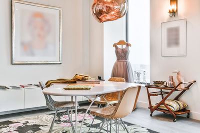 Table and chairs at home