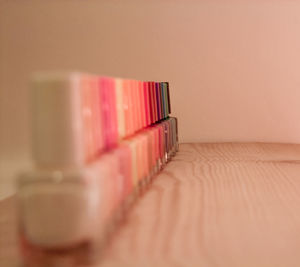 Close-up of metal on wall