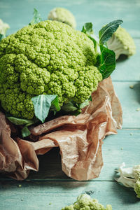 Close-up of vegetables on table