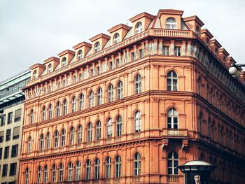 Exterior of building against sky in city