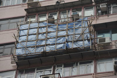 Low angle view of building in city