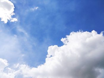 Low angle view of clouds in sky