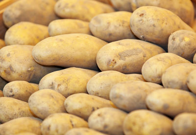 Full frame shot of potatoes