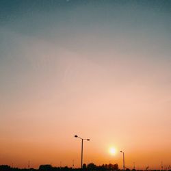 Silhouette of trees at sunset