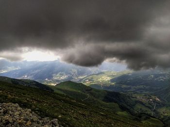 Scenic view of landscape against sky