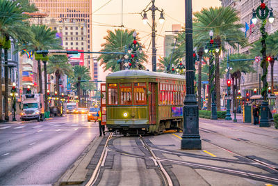 View of city street