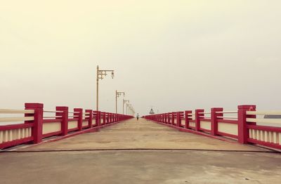 Road against clear sky