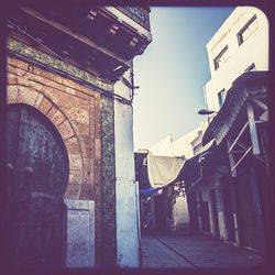 Low angle view of building against sky