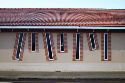 Low angle view of building against sky