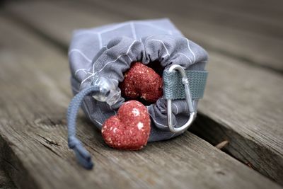 Close-up of strawberry on table