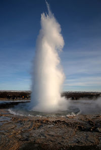 The power of geyser, iceland