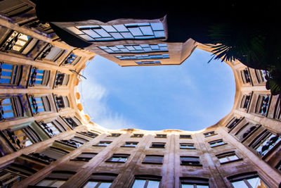 Low angle view of buildings against sky