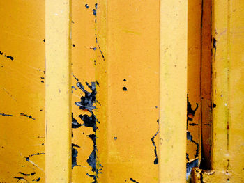 Full frame shot of yellow wall