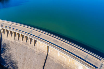 High angle view of swimming pool