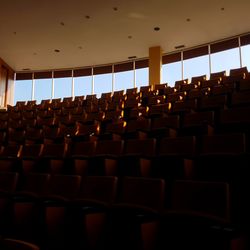 View of empty chairs in room