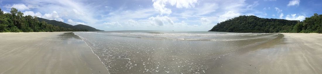 Panoramic view of sea against sky