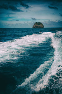 Scenic view of sea against sky