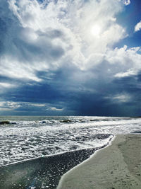 Scenic view of sea against sky