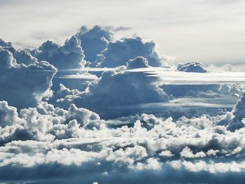 Aerial view of cloudscape