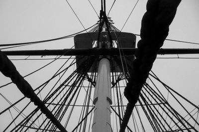 Low angle view of sailboat against sky