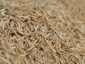 Full frame shot of rice husk