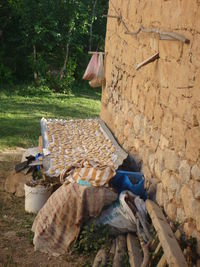 Full frame shot of stone wall