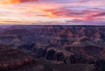 View of landscape against dramatic sky