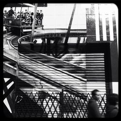 Woman walking in city