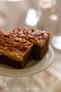 Close-up of dessert in plate