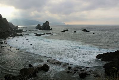 Scenic view of sea against sky