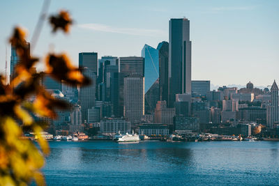 View of city at waterfront