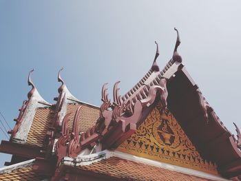 Low angle view of traditional building against sky