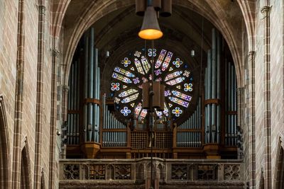 Organ pipe in an old german church