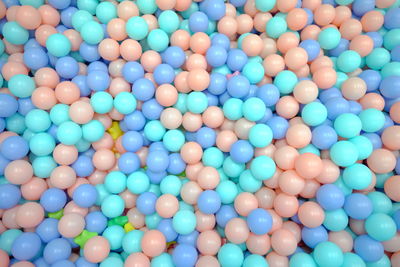 Full frame shot of multi colored balls
