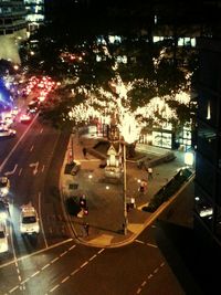 City street at night