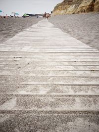 People walking on beach