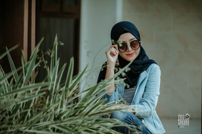 Young woman smiling