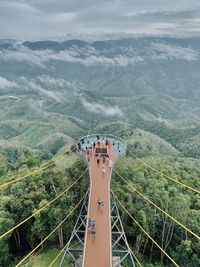 High angle view of landscape