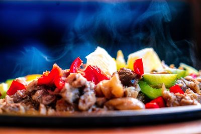 Close-up of salad in plate