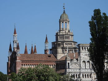 Certosa di pavia historical monumental complex that includes a monastery and a sanctuary, italy