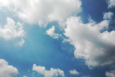 Low angle view of clouds in sky