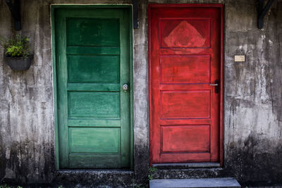 Entrance of old building